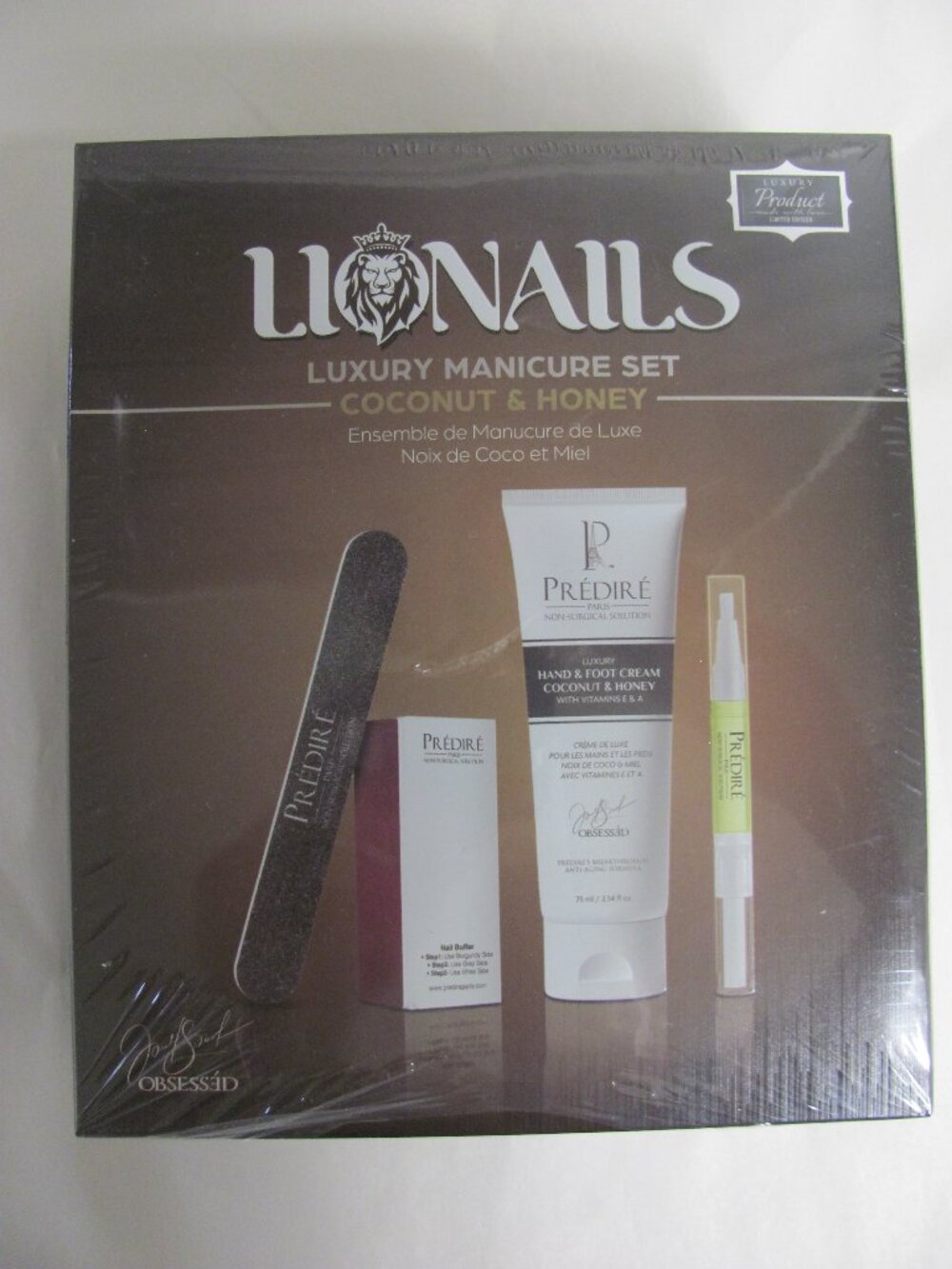 Prédiré Paris Lionails Lion Nails Luxury Manicure Set 4pc NIP